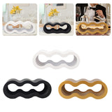 Maxbell Wine Bottle Holder Decorative Wine Rack Organizer for Bar Restaurant Desktop white