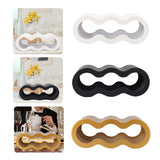Maxbell Wine Bottle Holder Decorative Wine Rack Organizer for Bar Restaurant Desktop white
