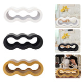 Maxbell Wine Bottle Holder Decorative Wine Rack Organizer for Bar Restaurant Desktop white
