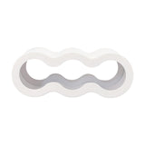 Maxbell Wine Bottle Holder Decorative Wine Rack Organizer for Bar Restaurant Desktop white