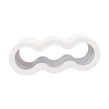 Maxbell Wine Bottle Holder Decorative Wine Rack Organizer for Bar Restaurant Desktop white