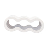 Maxbell Wine Bottle Holder Decorative Wine Rack Organizer for Bar Restaurant Desktop white