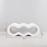 Maxbell Wine Bottle Holder Decorative Wine Rack Organizer for Bar Restaurant Desktop white