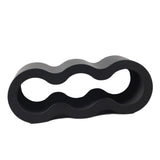 Maxbell Wine Bottle Holder Decorative Wine Rack Organizer for Bar Restaurant Desktop black
