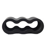 Maxbell Wine Bottle Holder Decorative Wine Rack Organizer for Bar Restaurant Desktop black