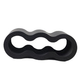 Maxbell Wine Bottle Holder Decorative Wine Rack Organizer for Bar Restaurant Desktop black