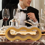Maxbell Wine Bottle Holder Decorative Wine Rack Organizer for Bar Restaurant Desktop gold