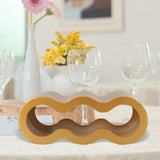 Maxbell Wine Bottle Holder Decorative Wine Rack Organizer for Bar Restaurant Desktop gold