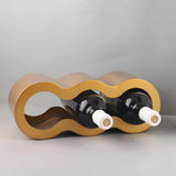 Maxbell Wine Bottle Holder Decorative Wine Rack Organizer for Bar Restaurant Desktop gold