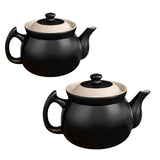 Maxbell Ceramic Teapot Loose Leaf Tea Pot and Lid for Home Kitchen Boiling Hot Water 2.3L