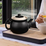 Maxbell Ceramic Teapot Loose Leaf Tea Pot and Lid for Home Kitchen Boiling Hot Water 2.3L