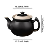 Maxbell Ceramic Teapot Loose Leaf Tea Pot and Lid for Home Kitchen Boiling Hot Water 2.3L