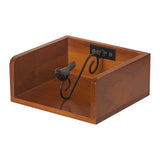 Maxbell Wooden Napkin Holder Notes Memos Retro Tissue Box for Home Restaurant Dining
