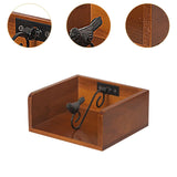 Maxbell Wooden Napkin Holder Notes Memos Retro Tissue Box for Home Restaurant Dining