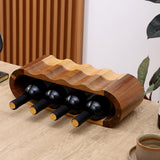 Maxbell Drinks Display 2 Tier Gifts Wood Drinks Rack for Cabinet Dining Room Kitchen