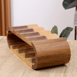 Maxbell Drinks Display 2 Tier Gifts Wood Drinks Rack for Cabinet Dining Room Kitchen