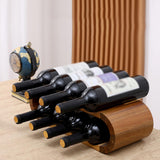 Maxbell Drinks Display 2 Tier Gifts Wood Drinks Rack for Cabinet Dining Room Kitchen
