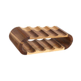 Maxbell Drinks Display 2 Tier Gifts Wood Drinks Rack for Cabinet Dining Room Kitchen