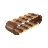 Maxbell Drinks Display 2 Tier Gifts Wood Drinks Rack for Cabinet Dining Room Kitchen