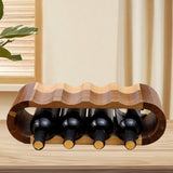 Maxbell Drinks Display 2 Tier Gifts Wood Drinks Rack for Cabinet Dining Room Kitchen