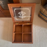 Maxbell Jewelry Storage Box Practical Dustproof Wooden Container for Girls Men Women