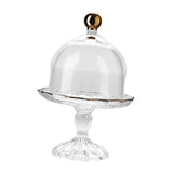 Maxbell Cake Stand with Glass Dome Cake Holder for Wedding Restaurants Festive Party S