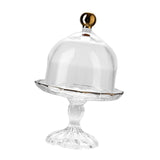 Maxbell Cake Stand with Glass Dome Cake Holder for Wedding Restaurants Festive Party S