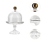 Maxbell Cake Stand with Glass Dome Cake Holder for Wedding Restaurants Festive Party S