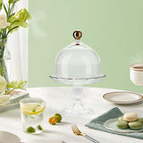 Maxbell Cake Stand with Glass Dome Cake Holder for Wedding Restaurants Festive Party M