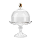 Maxbell Cake Stand with Glass Dome Cake Holder for Wedding Restaurants Festive Party M