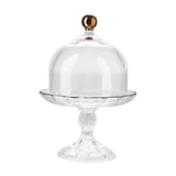 Maxbell Cake Stand with Glass Dome Cake Holder for Wedding Restaurants Festive Party M
