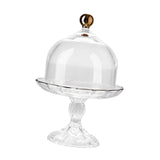 Maxbell Cake Stand with Glass Dome Cake Holder for Wedding Restaurants Festive Party M