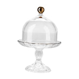 Maxbell Cake Stand with Glass Dome Cake Holder for Wedding Restaurants Festive Party M