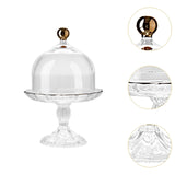 Maxbell Cake Stand with Glass Dome Cake Holder for Wedding Restaurants Festive Party M