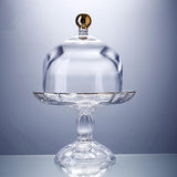 Maxbell Cake Stand with Glass Dome Cake Holder for Wedding Restaurants Festive Party L