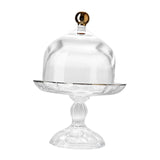 Maxbell Cake Stand with Glass Dome Cake Holder for Wedding Restaurants Festive Party L