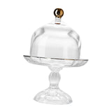 Maxbell Cake Stand with Glass Dome Cake Holder for Wedding Restaurants Festive Party L