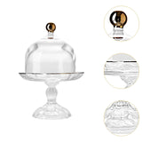 Maxbell Cake Stand with Glass Dome Cake Holder for Wedding Restaurants Festive Party L