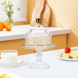Maxbell Cake Stand with Glass Dome Cake Holder for Wedding Restaurants Festive Party L
