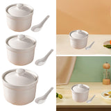 Maxbell Japanese Serving Dish Ceramic Stew Pot Bowl for Ramen Noodle Egg Custard S