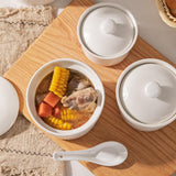 Maxbell Japanese Serving Dish Ceramic Stew Pot Bowl for Ramen Noodle Egg Custard S