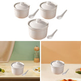 Maxbell Japanese Serving Dish Ceramic Stew Pot Bowl for Ramen Noodle Egg Custard S