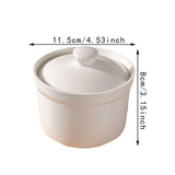 Maxbell Japanese Serving Dish Ceramic Stew Pot Bowl for Ramen Noodle Egg Custard M