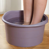 Maxbell Foot Bath Basin for Washing Soaking Feet Home SPA Treatment Dry Cracked Feet Purple