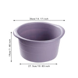 Maxbell Foot Bath Basin for Washing Soaking Feet Home SPA Treatment Dry Cracked Feet Purple