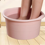 Maxbell Foot Bath Basin for Washing Soaking Feet Home SPA Treatment Dry Cracked Feet PInk