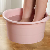 Maxbell Foot Bath Basin for Washing Soaking Feet Home SPA Treatment Dry Cracked Feet PInk
