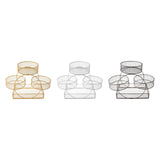 Maxbell Tiered Fruit Basket Iron Mesh Kitchen Countertop Rack for Potato Snack Bread Golden