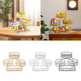 Maxbell Tiered Fruit Basket Iron Mesh Kitchen Countertop Rack for Potato Snack Bread Golden