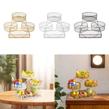 Maxbell Tiered Fruit Basket Iron Mesh Kitchen Countertop Rack for Potato Snack Bread Golden